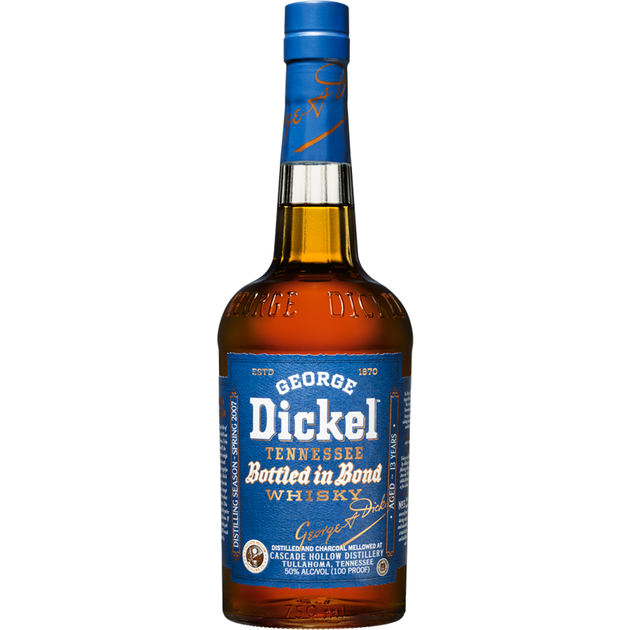 George Dickel Bottled in Bond Distilling Season 2007 Tennessee Whisky 13y
