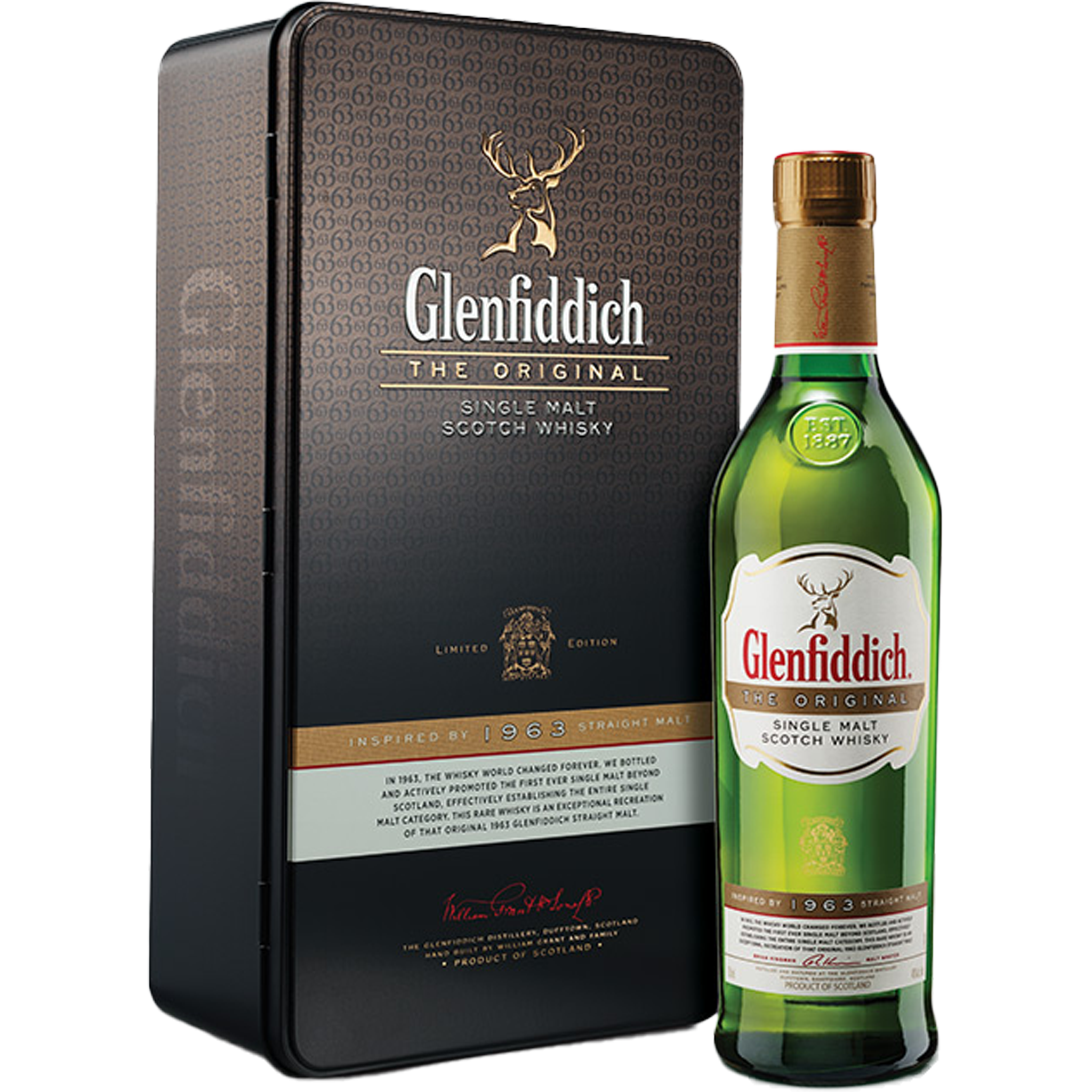 Glenfiddich The Original Single Malt Whisky 1963 With No Box
