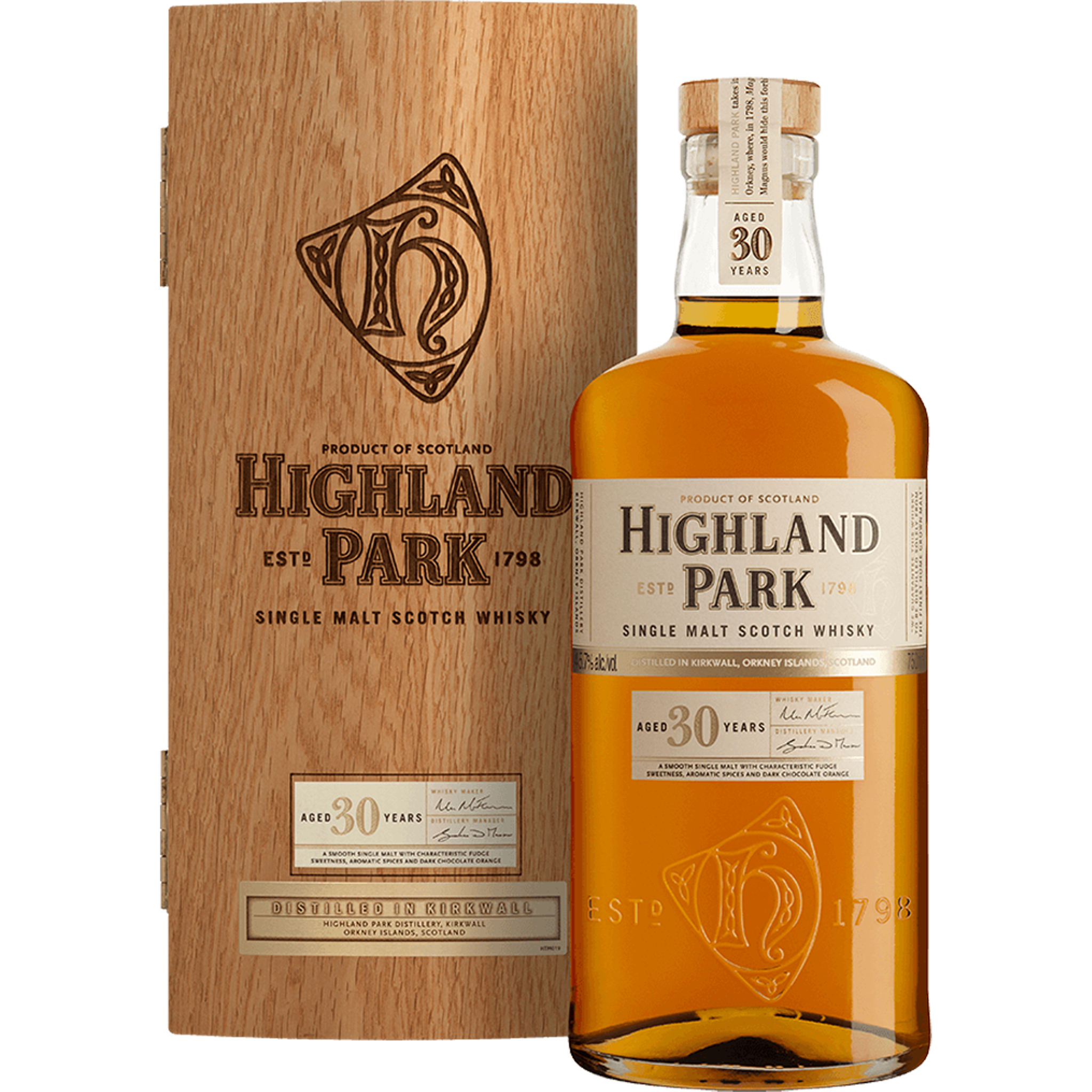 Highland Park 30 Years Single Malt Scotch Whisky