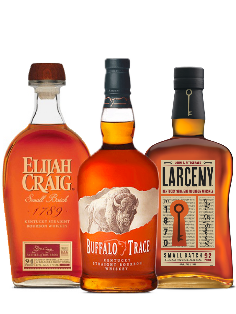Buffalo Trace, Elijah Craig & Larceny Bourbon Set