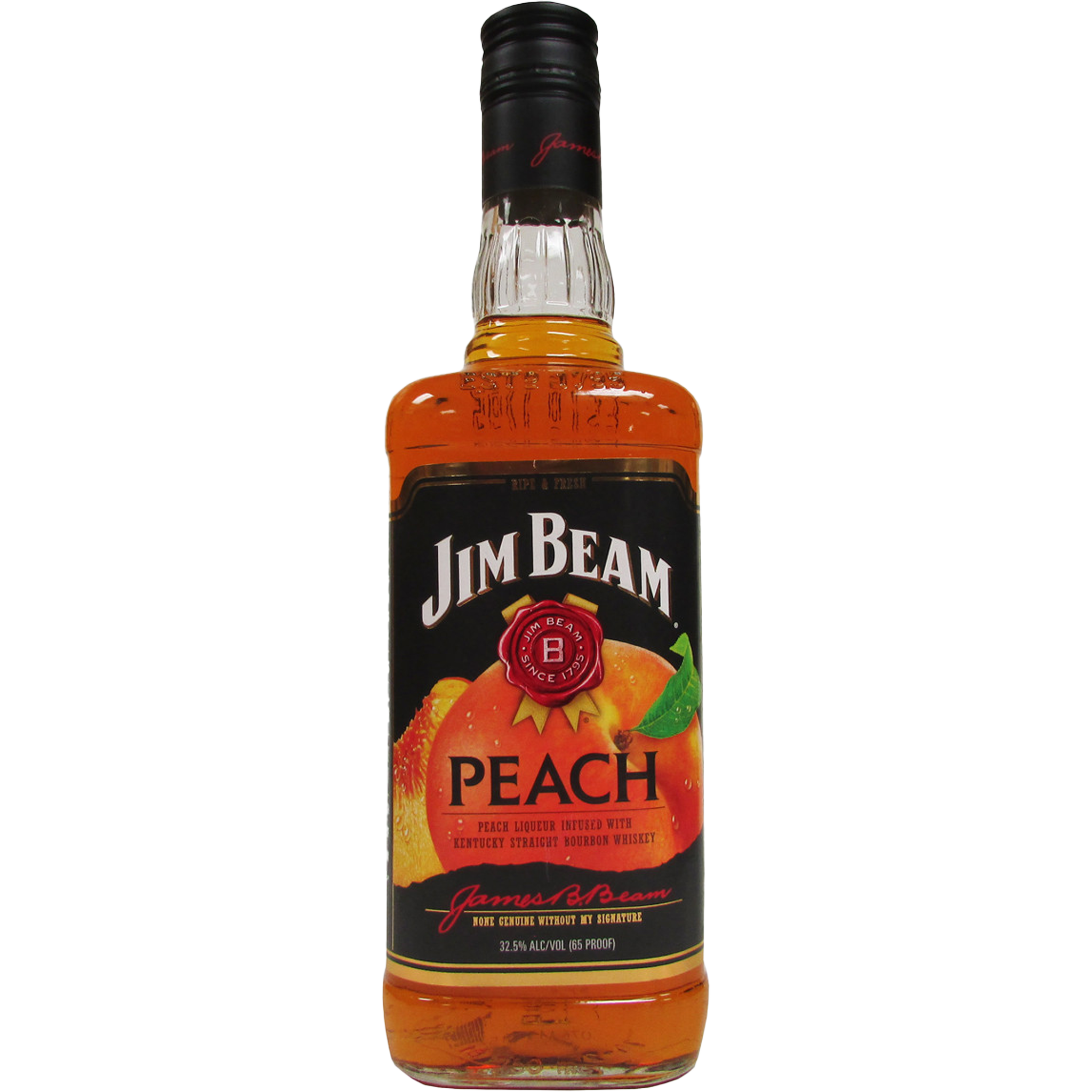 Whiskey Bourbon Beam Peach LiquorOnBroadway with Jim Liqueur Infused |