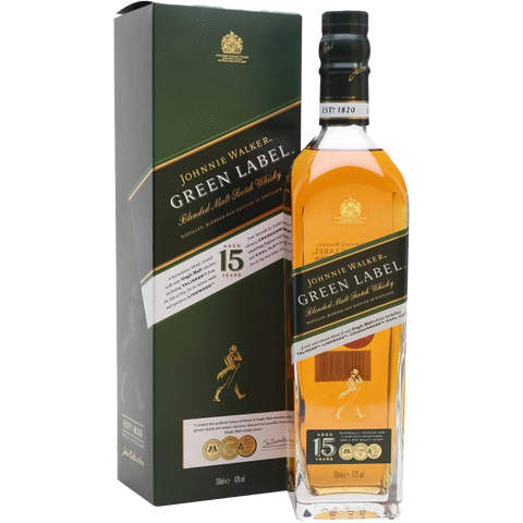 Johnnie Walker Green Label Blended Malt Scotch Whiskey Aged 15 Years