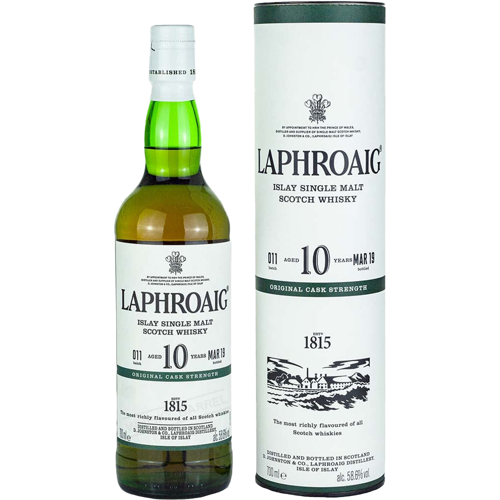Laphroaig 10 Years Original Cask Strength Whiskey | LiquorOnBroadway