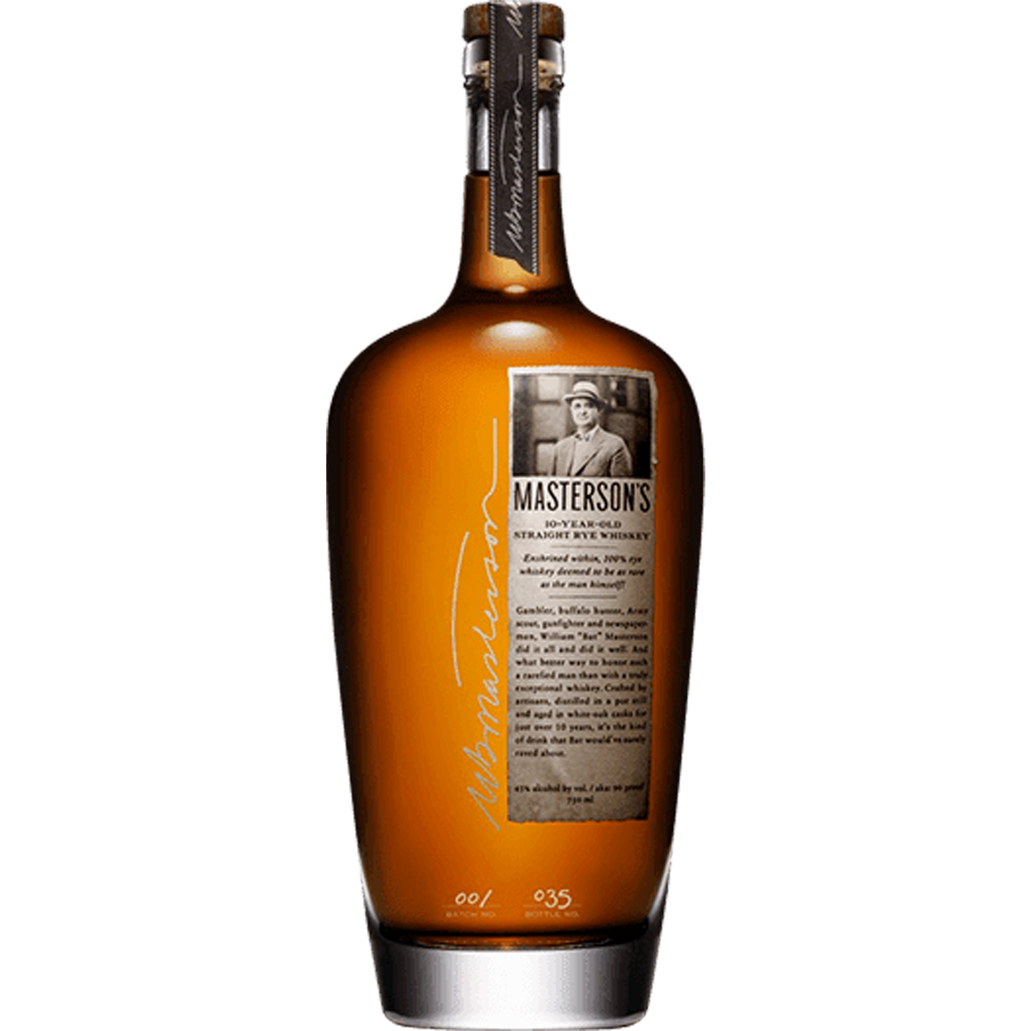 Mastersons 10 Year Old Straight Rye Whiskey Barrel Finished