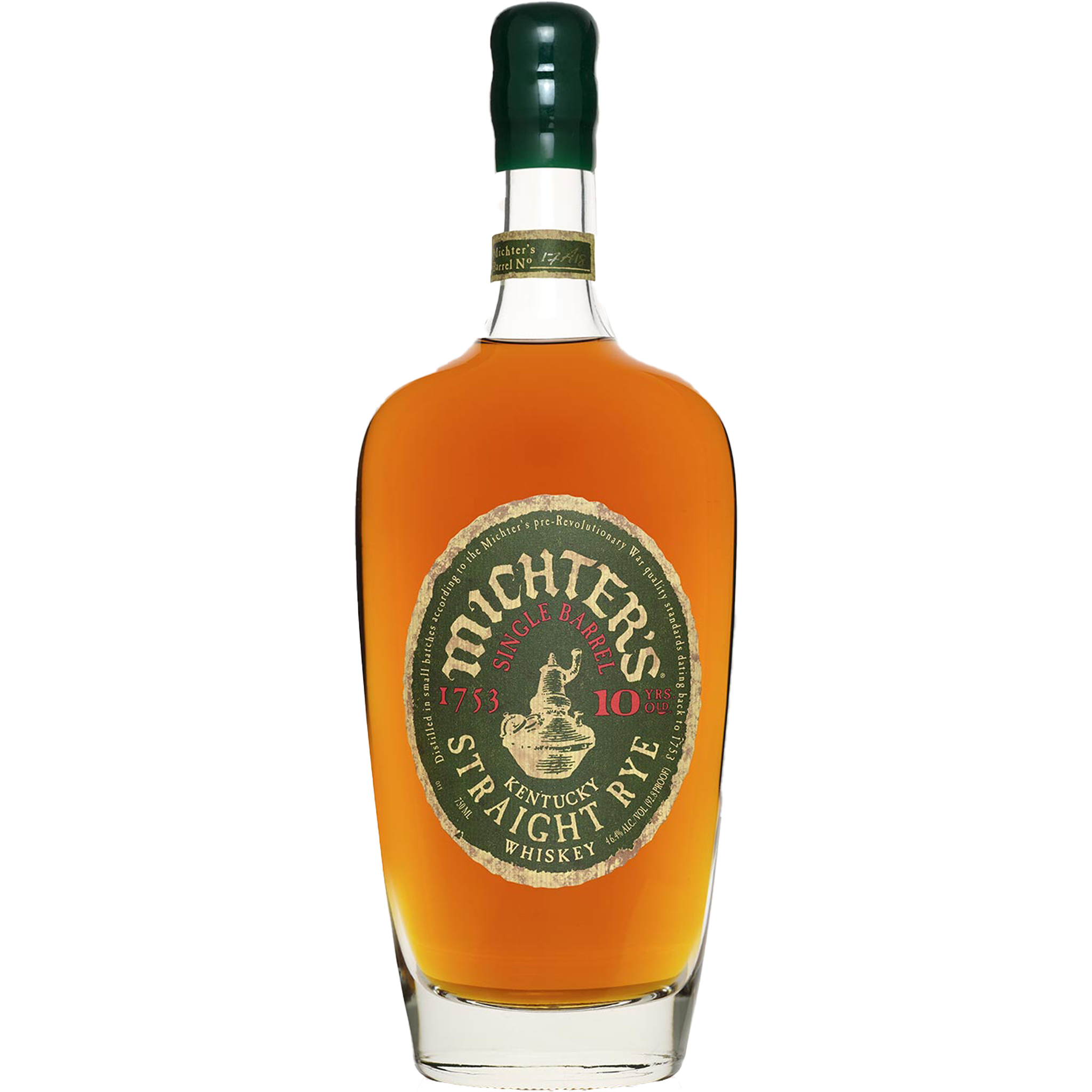 Michter's 10 Year Old Single Barrel Straight Rye Whiskey -