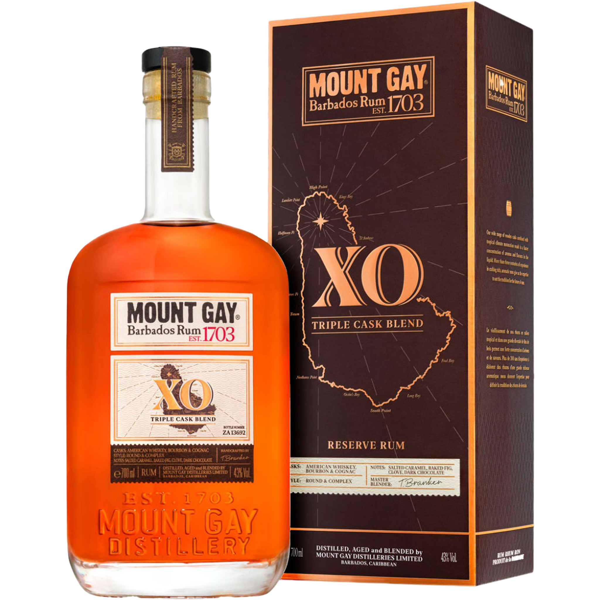 Mount Gay XO Triple Cask Blend Reserve Rum