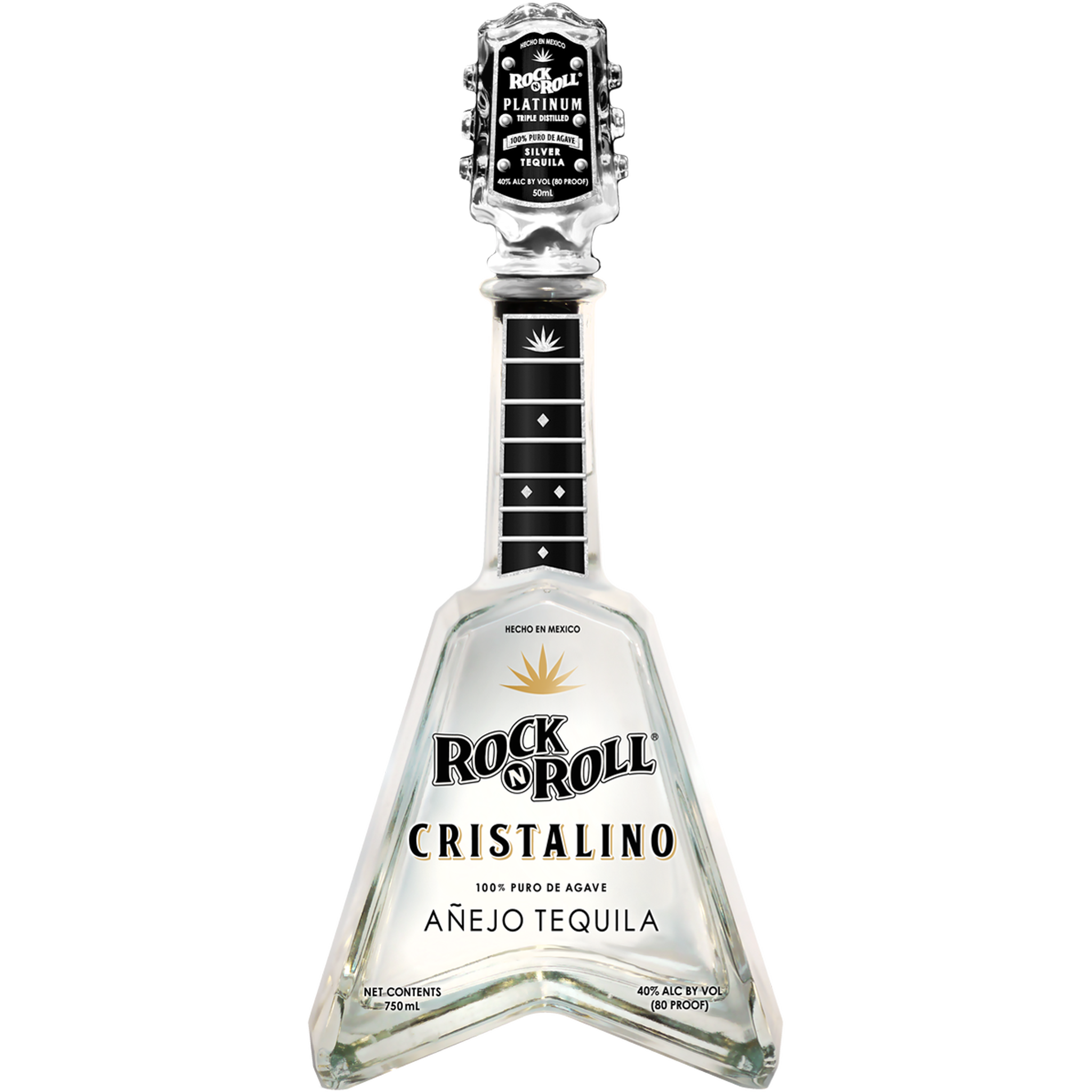 Rock N Roll Cristalino Añejo Tequila 750ml