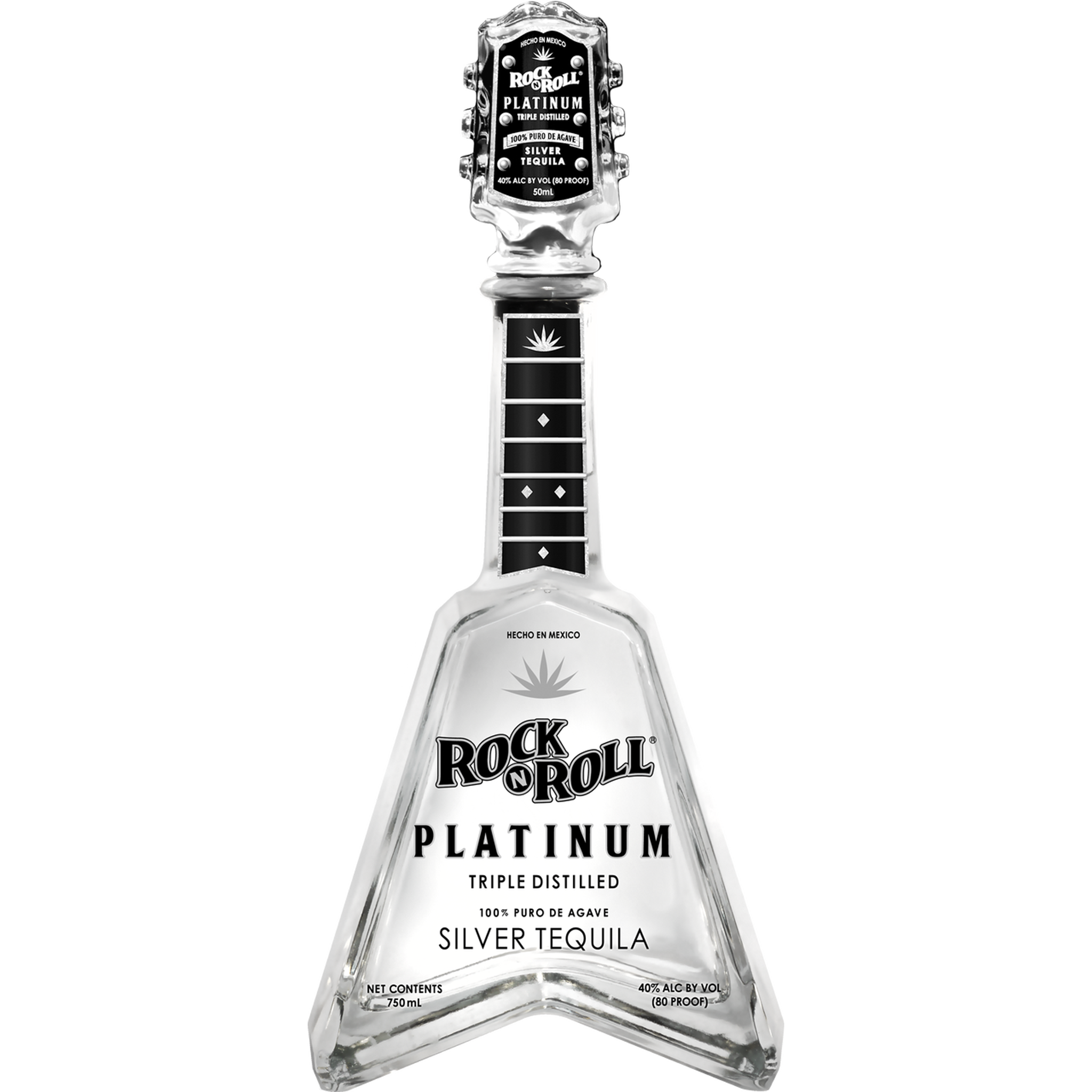 Rock N Roll Tequila Platinum Triple Distilled