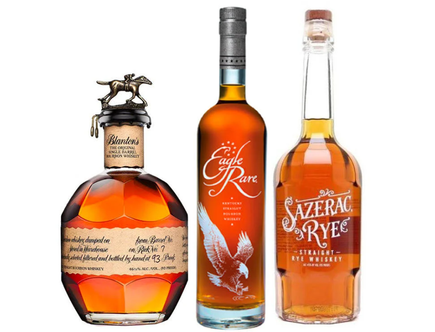 Blanton's Original Single Barrel Bourbon & Eagle Rare Bourbon & Sazerac Rye Whiskey Bundle