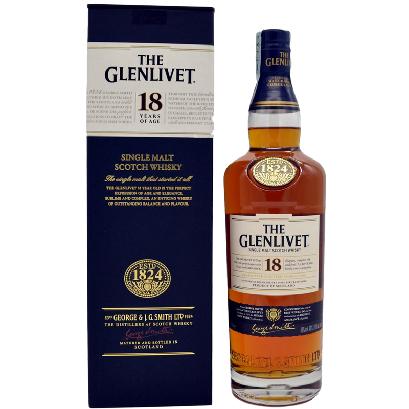 The Glenlivet 18 Years of Age Single Malt Scotch Whisky