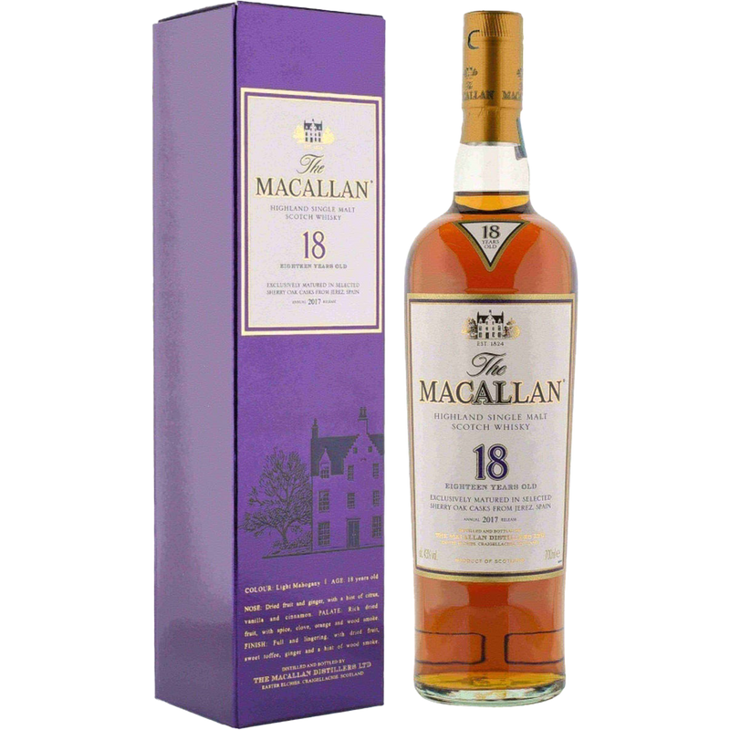 The Macallan 18 Year Old Sherry Cask 2017