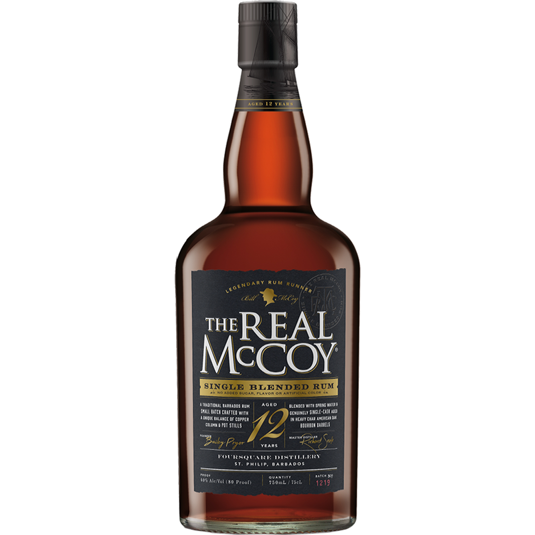 The Real Mccoy Rum 12 Years 92 Proof