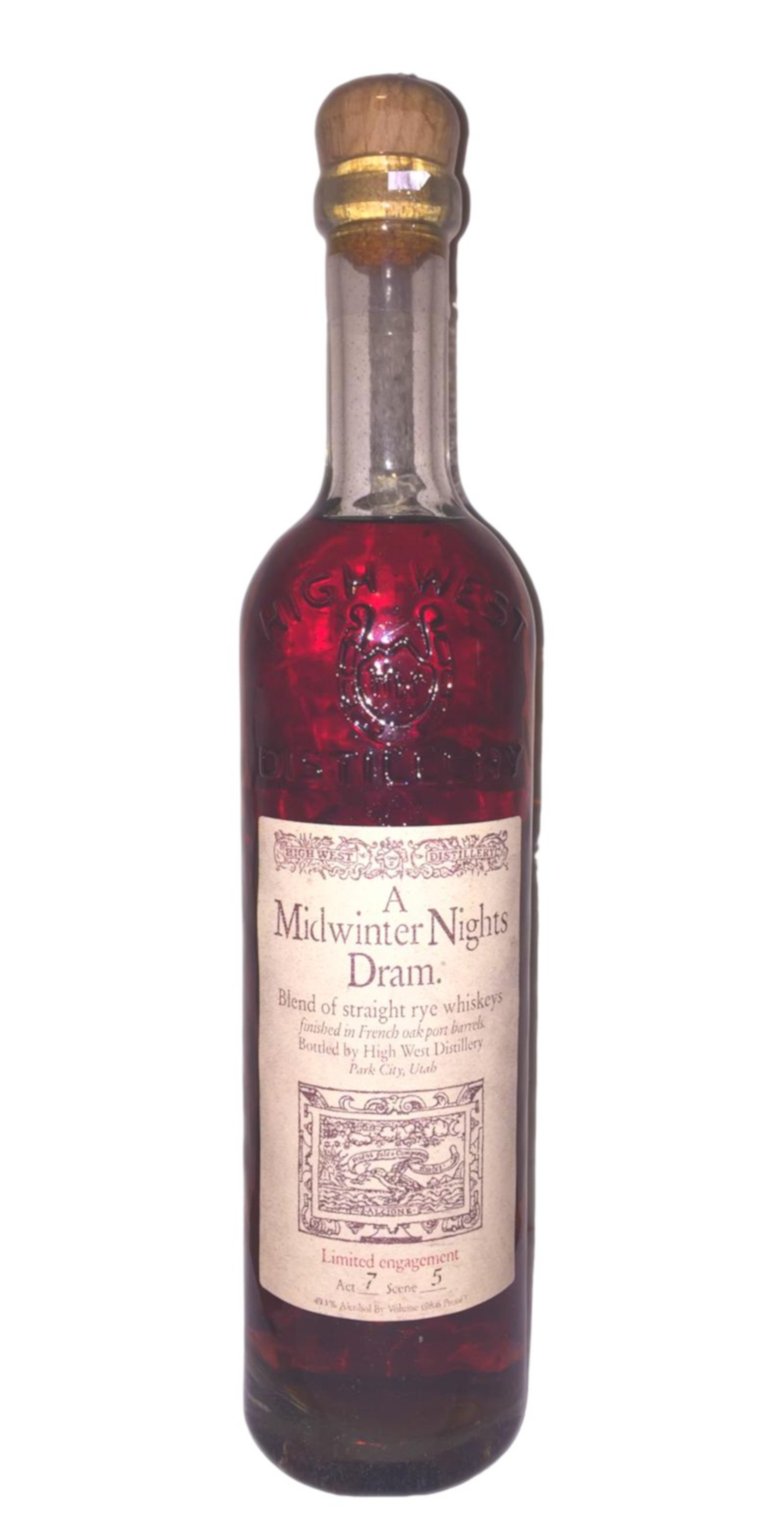 High West A Midwinter Nights Dram Rye Whiskey Act 7 Scene 5