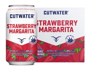 Cutwater Strawberry Margarita 4 Pack 12 OZ Cans - Liquor On Broadway