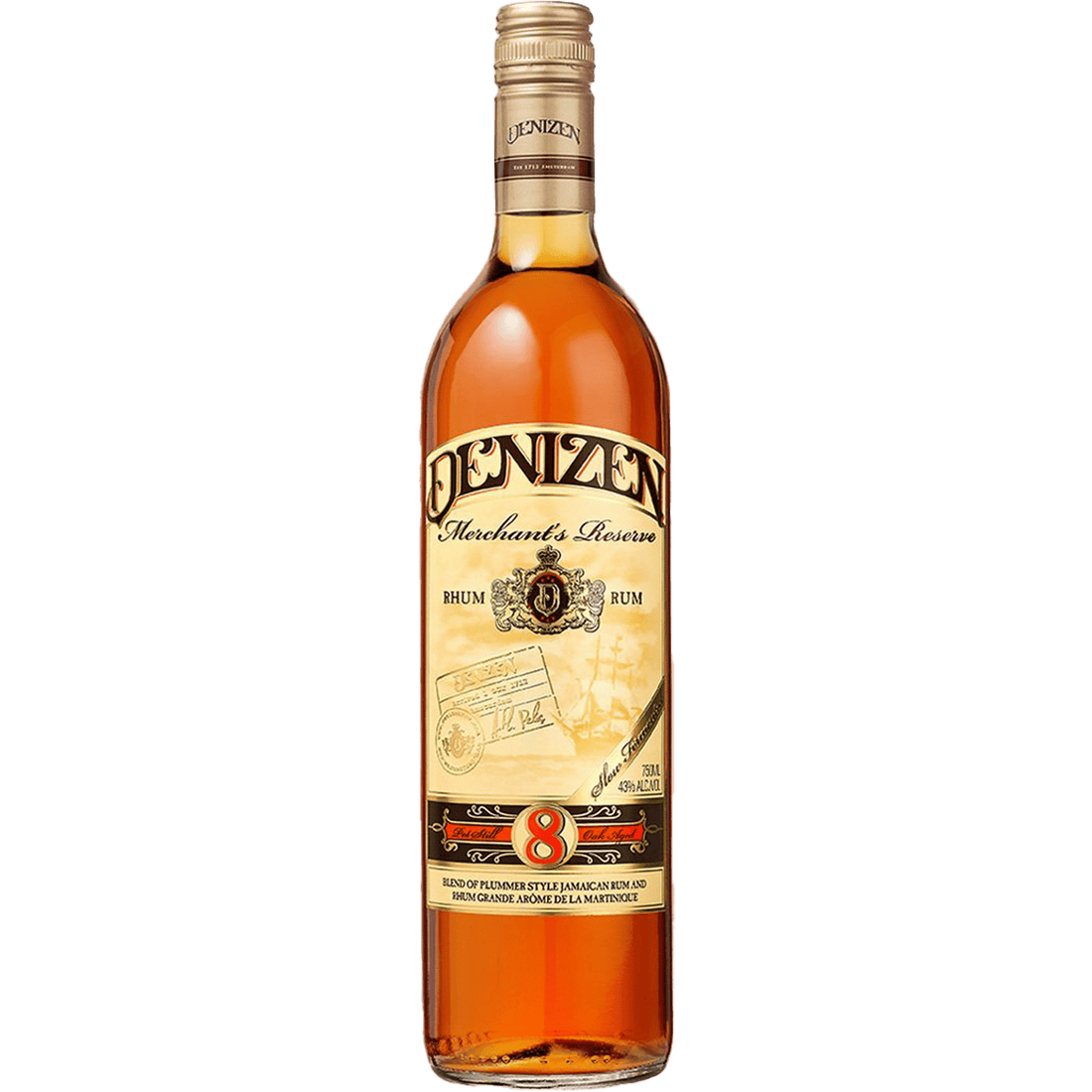 Denizen Merchant's Reserve 8 Year Old Rum - Liquor On Broadway