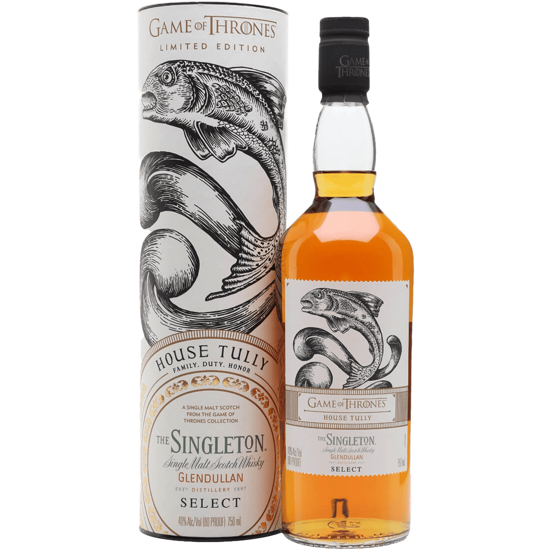 Game Of Thrones House Tully The Singleton Glendullan Select Single Malt Scotch Whisky - Liquor On Broadway