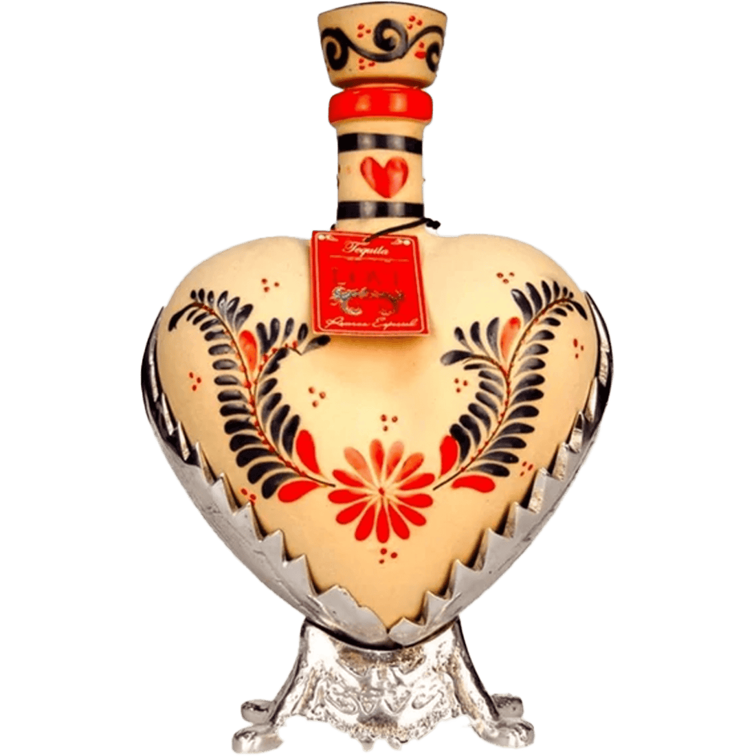 Grand Love Ceramic Red Heart Reposado Tequila - Liquor On Broadway