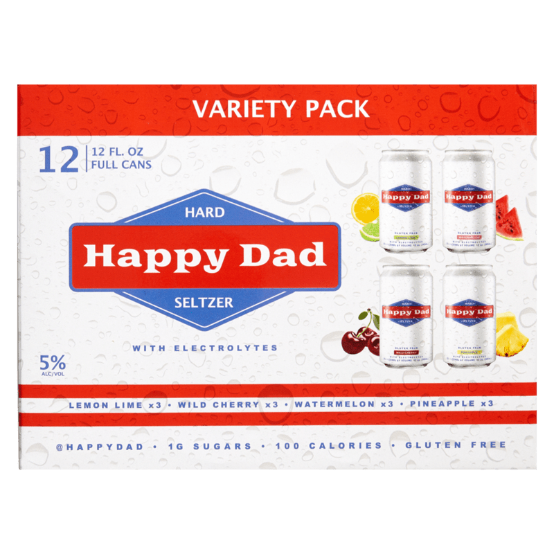 Happy Dad Hard Seltzer Variety 12pk 12oz - Liquor On Broadway