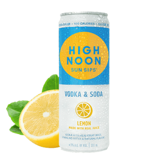 High Noon Beverage Lemon Hard Seltzer 4 Pack 355ml - Liquor On Broadway