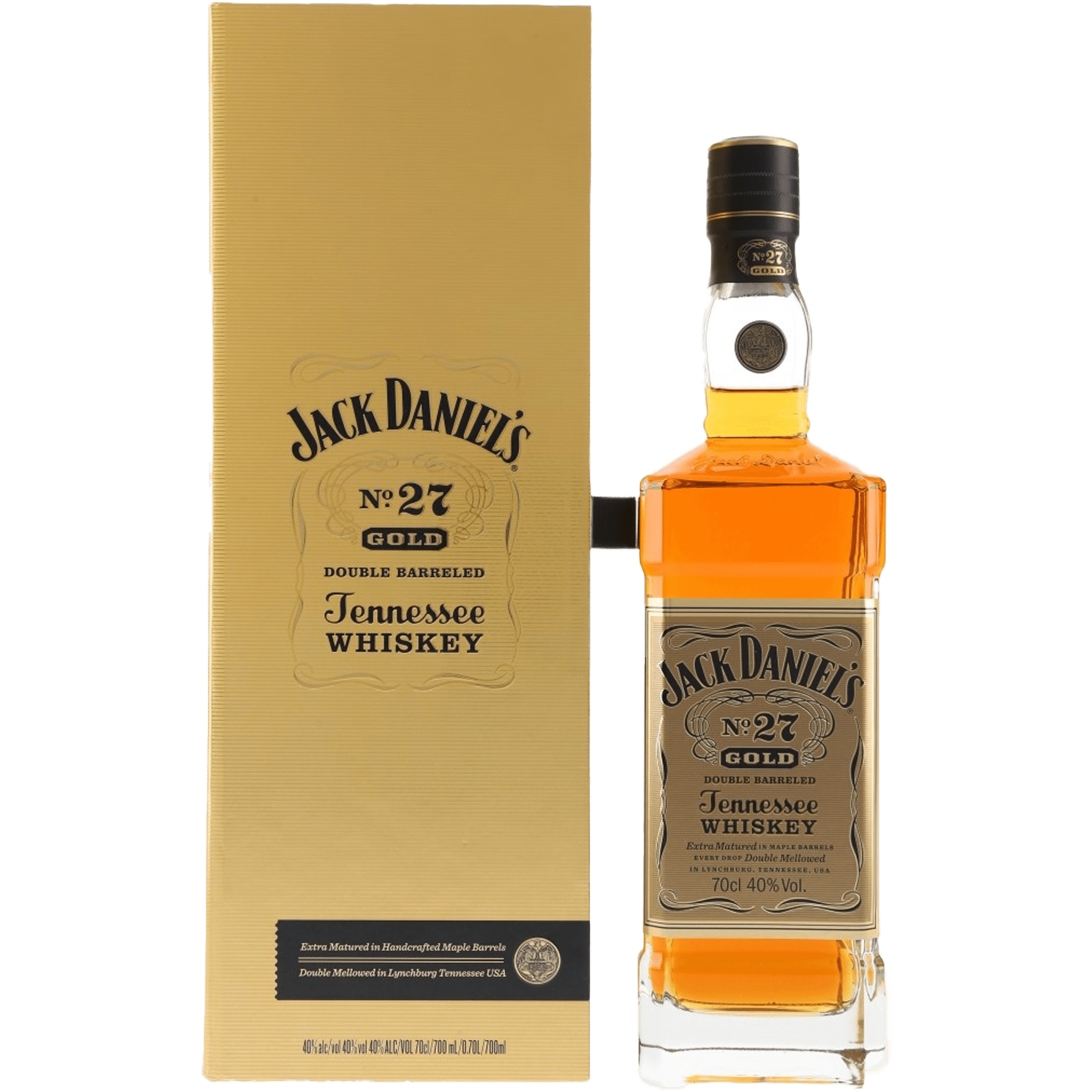Jack Daniels No 27 Gold Double Barreled Tennesse Whiskey