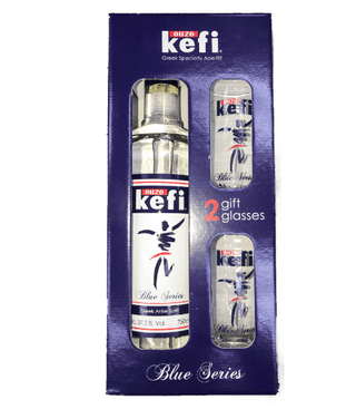 Ouzo Kefi Gift Set 750ml - Liquor On Broadway