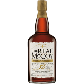 Real McCoy 12 Year Old Prohibition Tradition Single Blended Barbados Rum (750ml) - Liquor On Broadway
