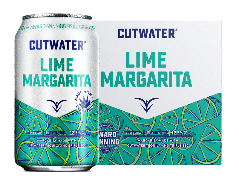 Cutwater Spirits Tequila Margarita, Lime 4 pack, 12 OZ cans