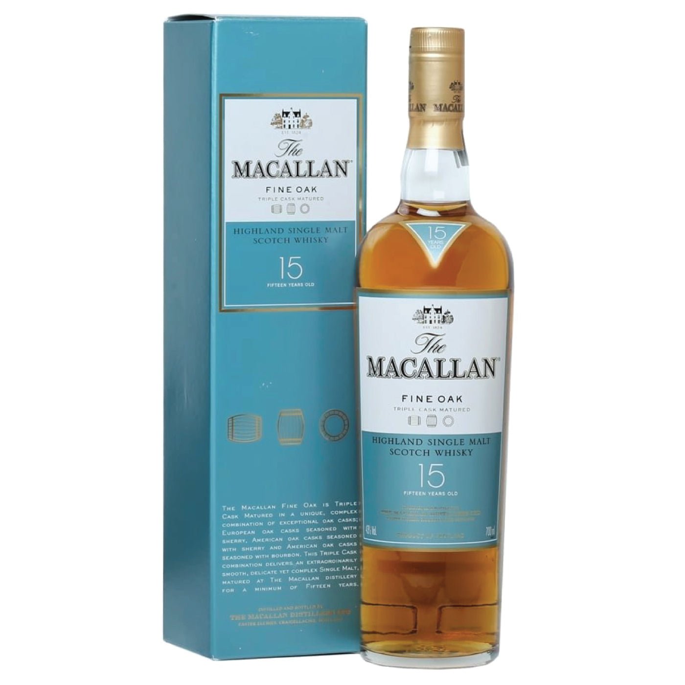 マッカラン15年 ファインオークThe Macallan Fine Oak15 The Macallan 15 years fine Oak Scotch Whisky (Discontinued