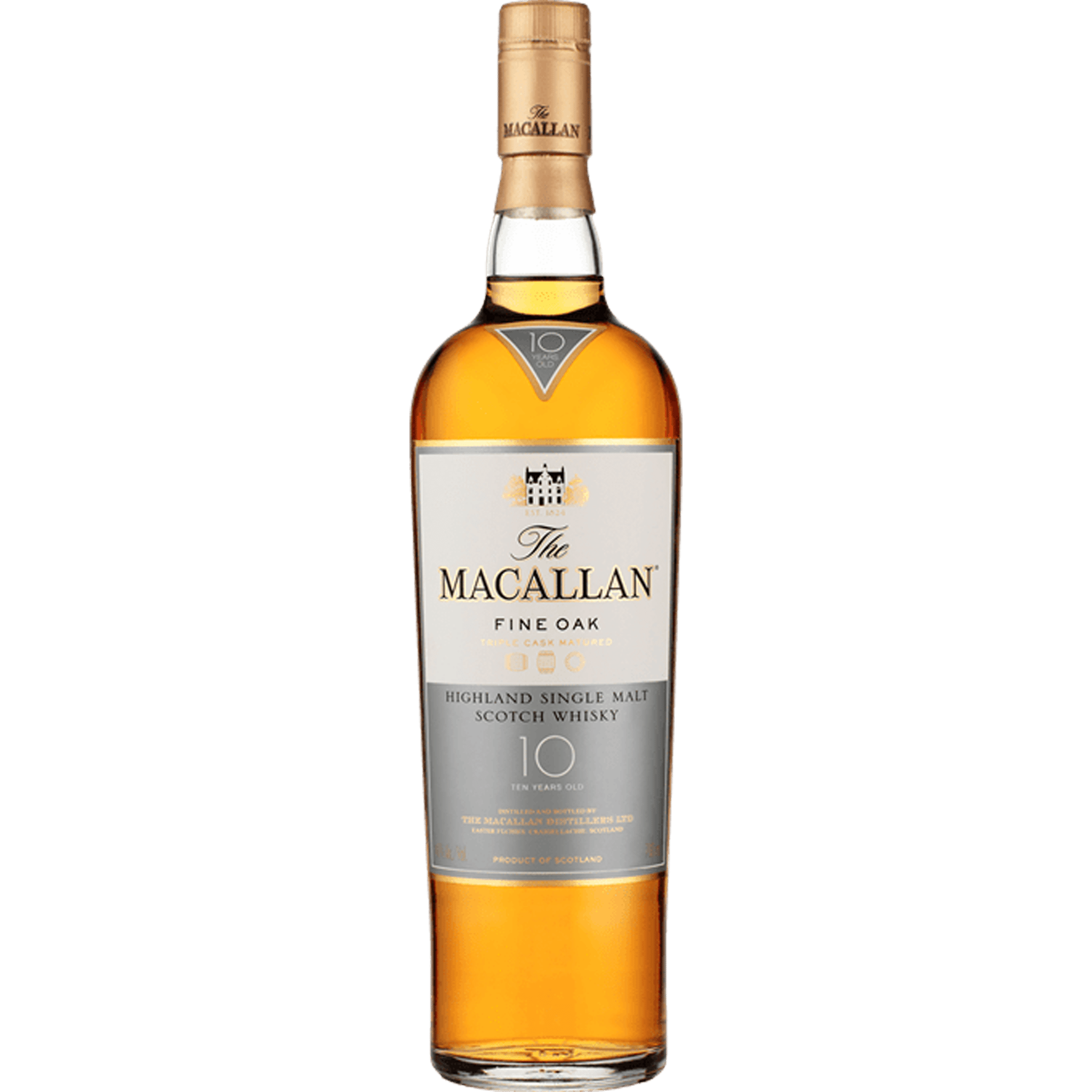 GlenTurret 10-Macallan Fine Oak 10 2本 The Macallan Fine Oak Single Malt Scotch Whisky 10 years old